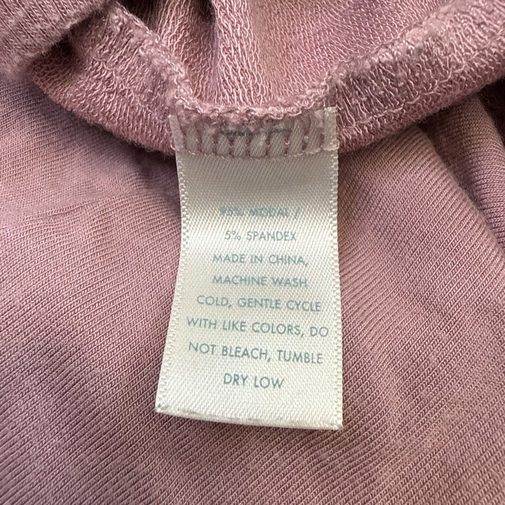 LAKE Women's Dusty Rose Pajama Set - Long Sleeve Top & Drawstring Pants - Picture 15 of 16
